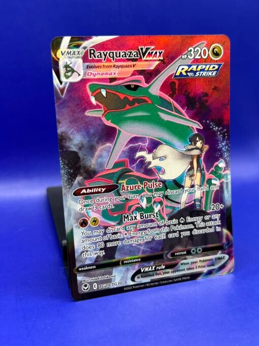 2022 Pokemon Silver Tempest Rayquaza VMAX TG20/TG30 Holo Ultra Rare LP+ NM- - Image 3