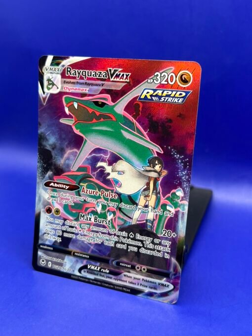 2022 Pokemon Silver Tempest Rayquaza VMAX TG20/TG30 Holo Ultra Rare LP+ NM- - Image 4