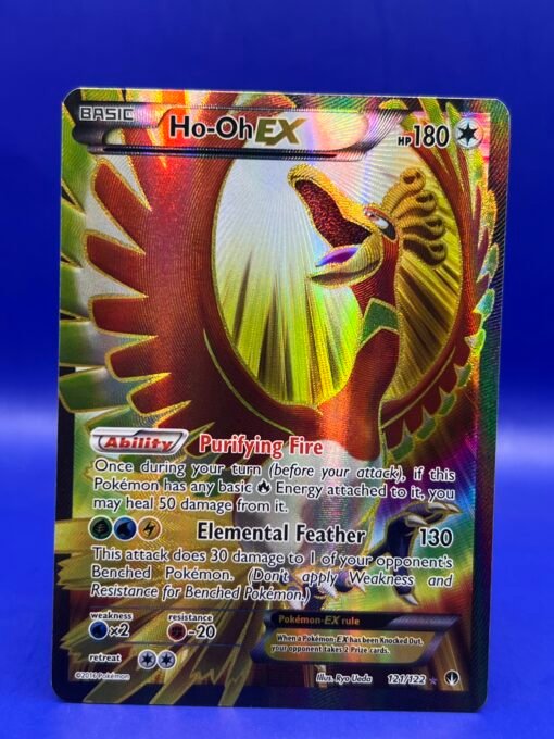 2016 Pokemon XY BREAKpoint Ho-Oh EX Full Art 121/122 Rare Ultra Holo NM - Image 2