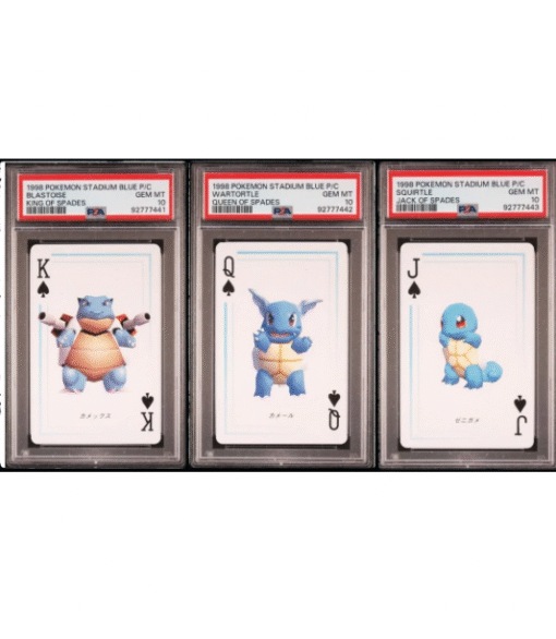 1998 POKEMON STADIUM BLUE VERSION PLAYING CARDS SEQUENTIAL SET PSA 10 GEM MINT Blastoise Wartortle Squirtle