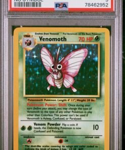 1999 Pokemon Jungle ERROR VENOMOTH NO SYMBOL 13/64 PSA 9