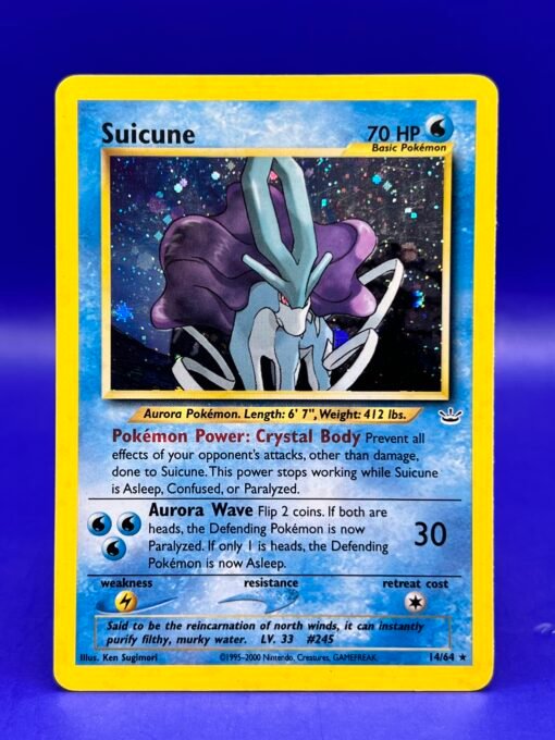 2001 POKEMON NEO REVELATION SUICUNE HOLO LP - Image 3