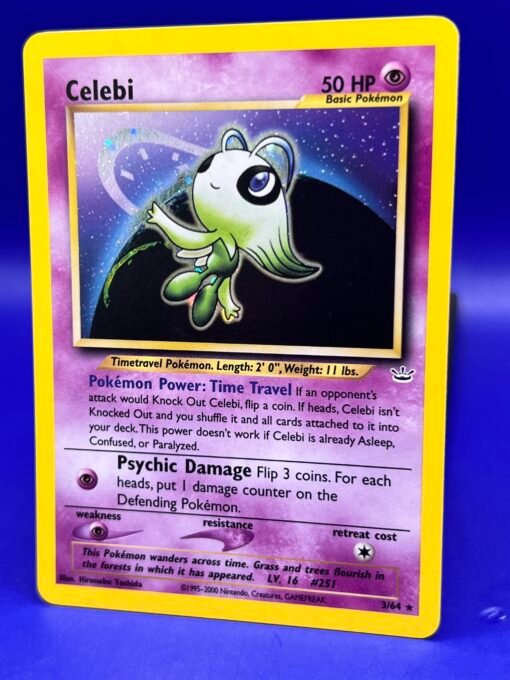 2001 Pokemon Neo Revelation Celebi #3 English Holo Rare 3/64 LP+ - Image 4