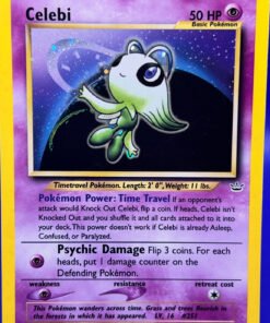 2001 Pokemon Neo Revelation Celebi #3 English Holo Rare 3/64 LP+