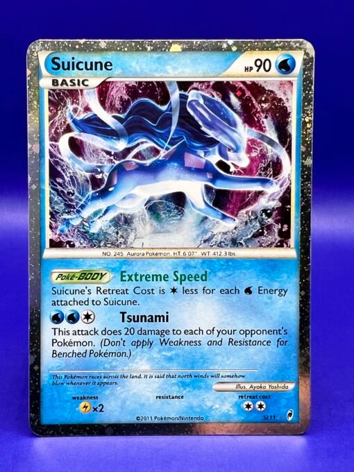 2011 Pokemon Call of Legends SL11 Shiny Suicune Holo LP - Image 2