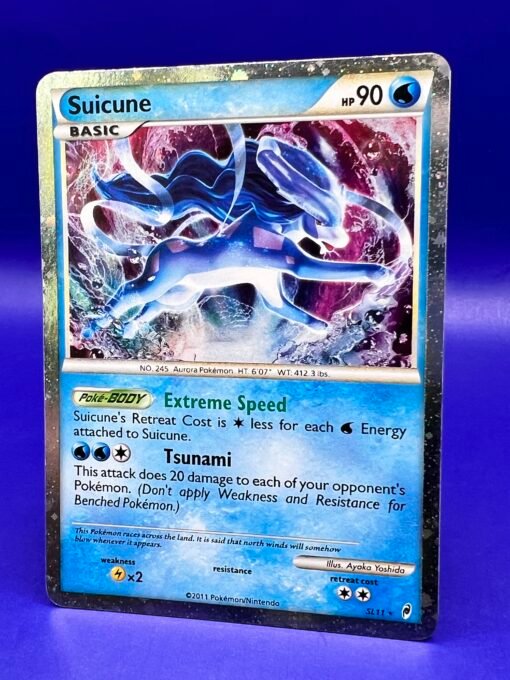 2011 Pokemon Call of Legends SL11 Shiny Suicune Holo LP - Image 3