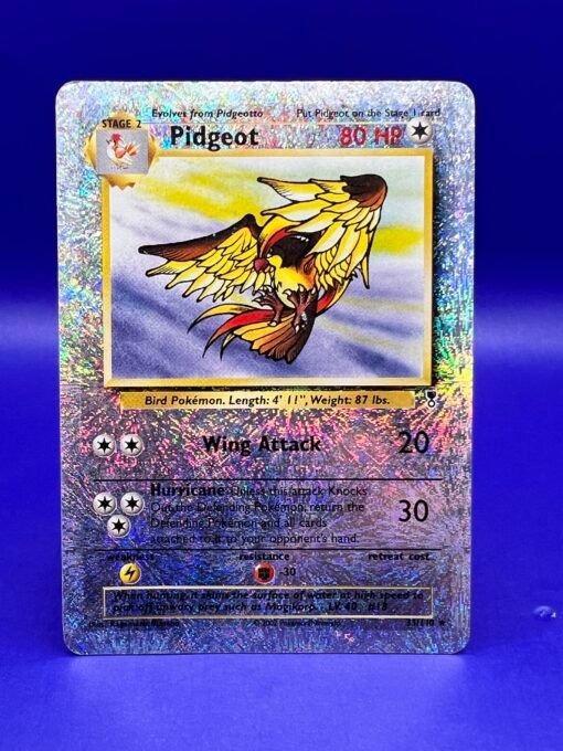 2002 Pokémon Legendary Collection #33 PIDGEOT REVERSE FOIL DMG - Image 3