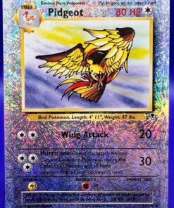 2002 Pokémon Legendary Collection #33 PIDGEOT REVERSE FOIL DMG