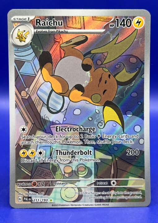 2023 Pokémon Paldea Evolved Raichu 211/193 Illustration Rare NM - Image 2