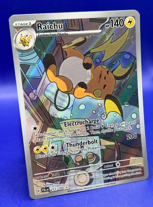 2023 Pokémon Paldea Evolved Raichu 211/193 Illustration Rare NM - Image 4