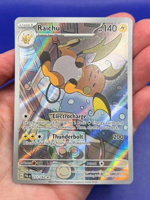 2023 Pokémon Paldea Evolved Raichu 211/193 Illustration Rare NM - Image 8