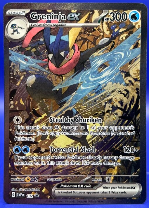 2024 Pokemon Greninja ex 132 Sv: Scarlet & Violet Promo Cards Holo NM - Image 2