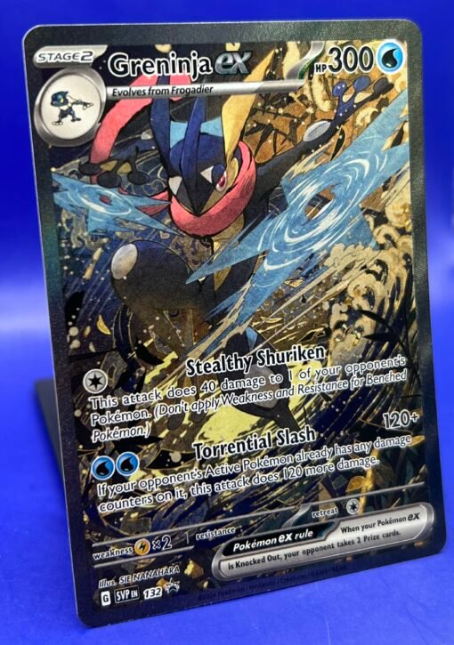 2024 Pokemon Greninja ex 132 Sv: Scarlet & Violet Promo Cards Holo NM - Image 3