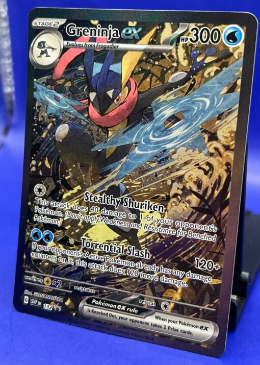 2024 Pokemon Greninja ex 132 Sv: Scarlet & Violet Promo Cards Holo NM - Image 4