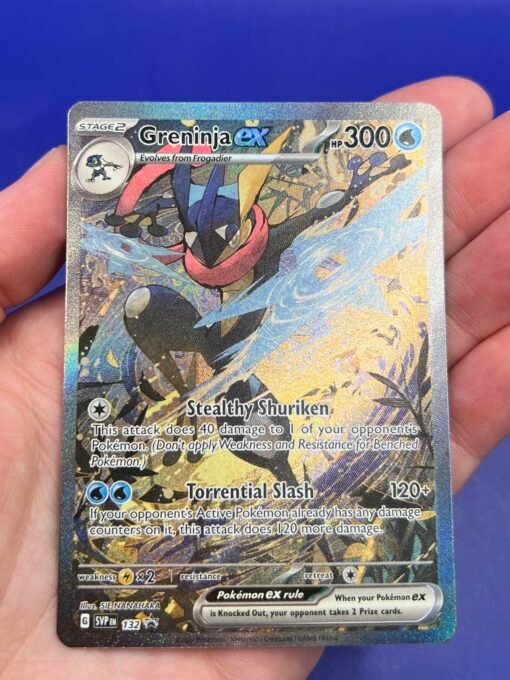 2024 Pokemon Greninja ex 132 Sv: Scarlet & Violet Promo Cards Holo NM - Image 8
