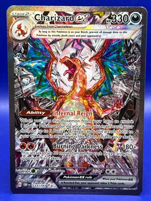 2023 Pokemon Obsidian Flames Charizard ex 223/197 SIR NM - Image 2