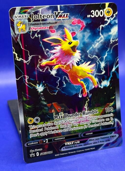 2021 Pokemon Sword & Shield Jolteon VMAX SWSH184 Promo Cards Holo NM - Image 3