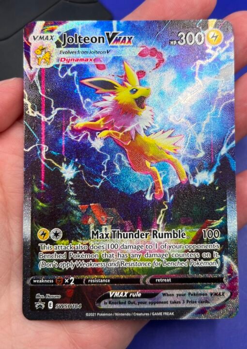 2021 Pokemon Sword & Shield Jolteon VMAX SWSH184 Promo Cards Holo NM - Image 8