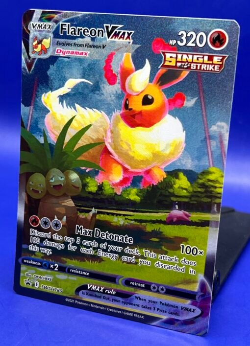 2021 Pokemon Sword & Shield Flareon VMAX SWSH180 Promo Cards Holo NM - Image 3