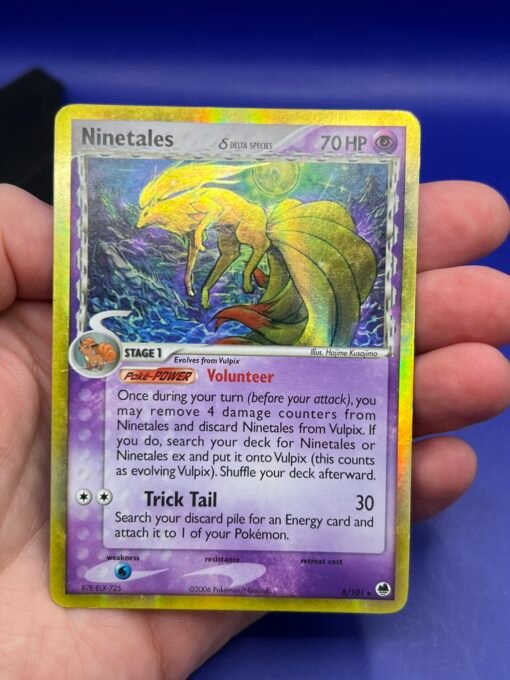 2006 Pokemon Dragon Frontiers Ninetales (Delta Species) 8/101 DMG - HP - Image 8