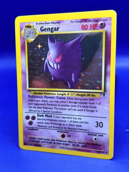 2002 Pokemon Legendary Collection Holo Rare Gengar 11/110 LP - Image 4