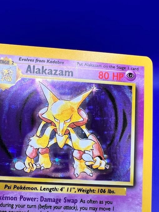 1999 Pokemon Base Set Unlimited #1 Alakazam NM- - Image 6