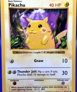 1999 Pokemon Base Set Pikachu #58 Red Cheeks Shadowless LP-MP