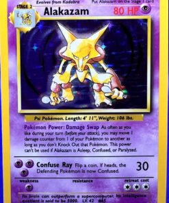 1999 Pokemon Base Set Unlimited #1 Alakazam NM-