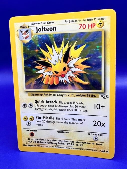 1999 Pokemon Jungle Unlimited JOLTEON Holo Rare 4/64 NM - Image 4
