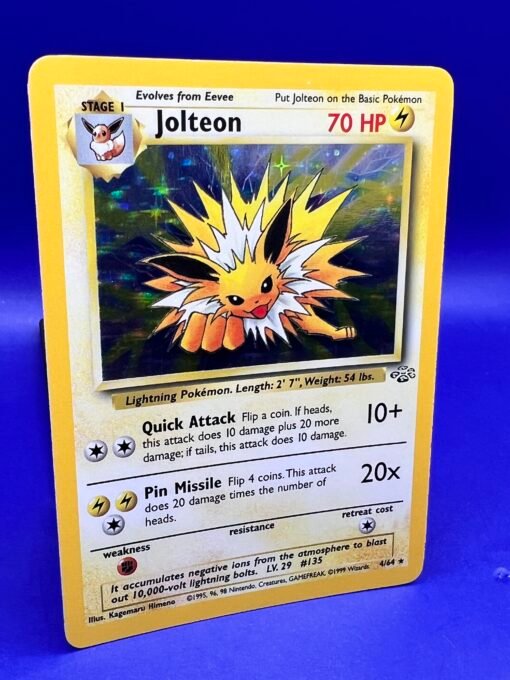 1999 Pokemon Jungle Unlimited JOLTEON Holo Rare 4/64 NM - Image 5