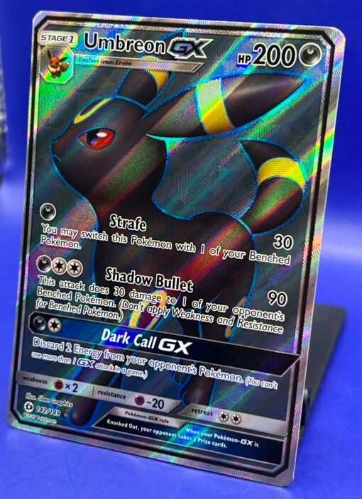 2017 Pokémon Sun And Moon Base Set Umbreon GX 142/149 (Full Art) Ultra Rare LP+ NM - Image 4