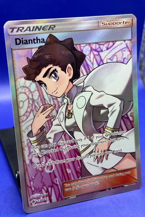 2018 Pokemon Forbidden Light Diantha 130/131 Full Art Trainer Card NM - Image 4