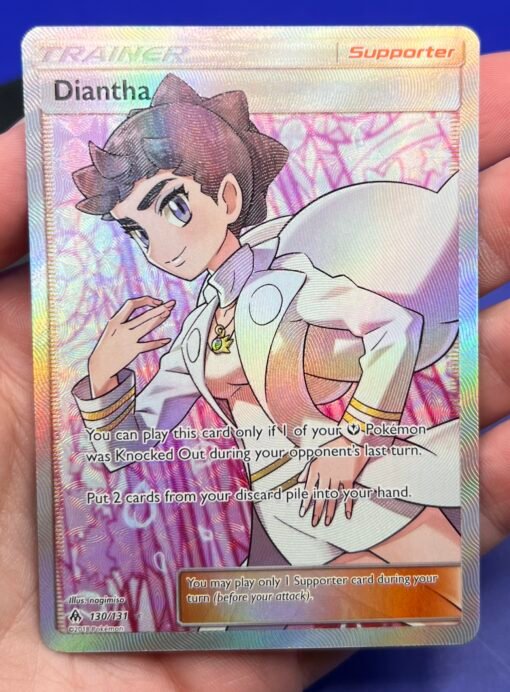 2018 Pokemon Forbidden Light Diantha 130/131 Full Art Trainer Card NM - Image 8