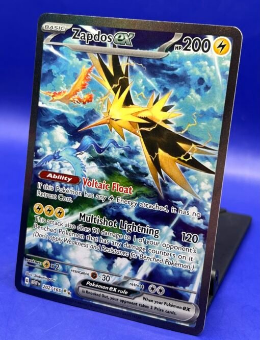 2023 Pokemon Scarlet & Violet 151 Zapdos ex 202/165 Holo SIR NM - Image 3