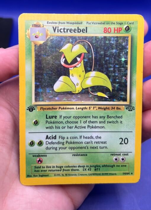 1999 Pokemon WOTC Jungle 1st Edition Victreebel 14/64 Holo Rare HP - Image 8