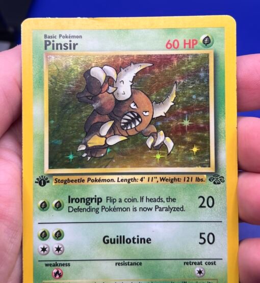 1999 Pokemon WOTC Jungle 1st Edition Pinsir 9/64 Holo Rare MP - Image 9