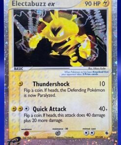 2003 Pokemon WOTC Ruby Sapphire Electabuzz ex 97/109 EX Holo Ultra Rare LP