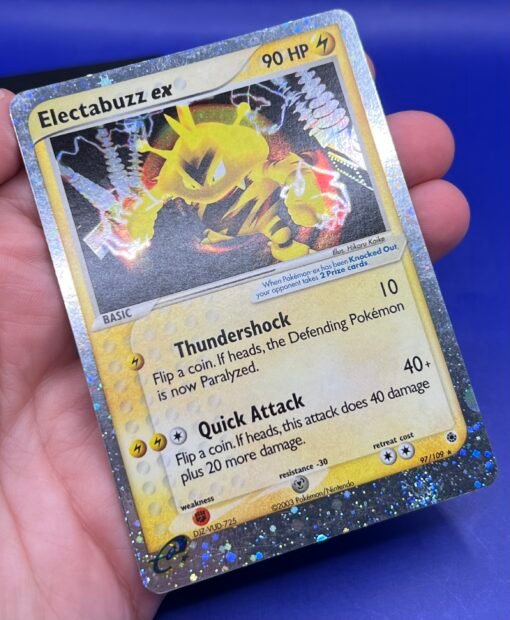 2003 Pokemon WOTC Ruby Sapphire Electabuzz ex 97/109 EX Holo Ultra Rare LP - Image 10