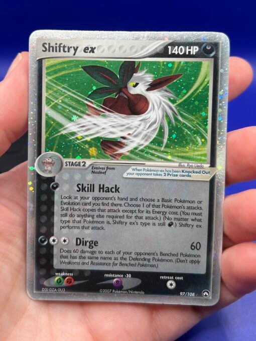 2006 Pokémon Power Keepers Shiftry ex 97/1098 Holo Rare LP - Image 8