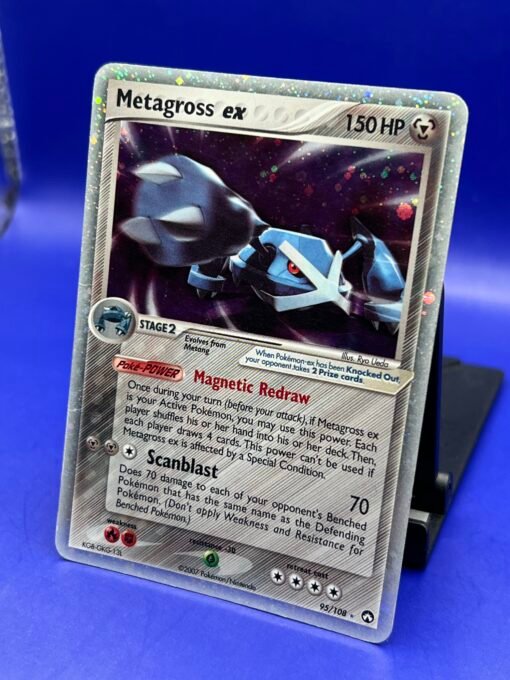 2007 Pokemon Power Keepers Holo Rare Metagross ex 95/108 DMG - HP - Image 3