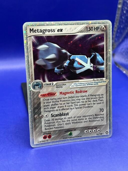 2007 Pokemon Power Keepers Holo Rare Metagross ex 95/108 DMG - HP - Image 4