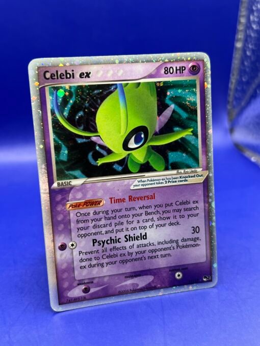 2005 Pokemon POP Series 2 #17 Celebi Ex Holo SWIRL DMG - HP - Image 3
