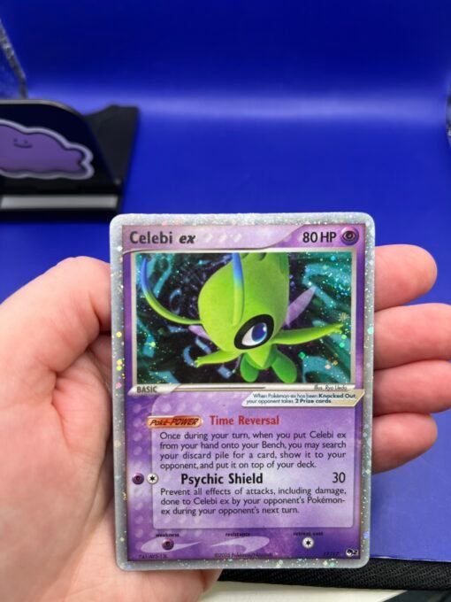 2005 Pokemon POP Series 2 #17 Celebi Ex Holo SWIRL DMG - HP - Image 6