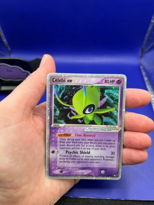 2005 Pokemon POP Series 2 #17 Celebi Ex Holo SWIRL DMG - HP - Image 8
